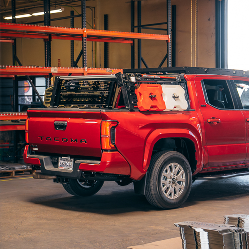 Cali Raised Overland Bed Rack For 2024+ Toyota Tacoma - Long Bed Low Profile Rack