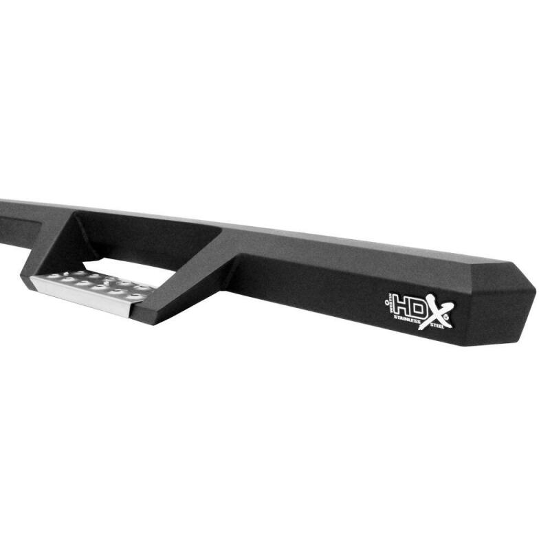 Westin 07-21 Toyota Tundra DC HDX Stainless Drop Nerf Step Bars - Tex. Blk