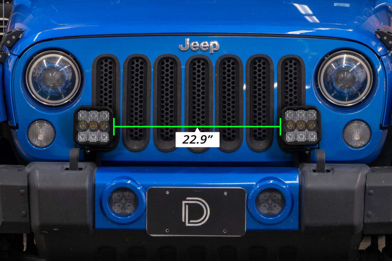 Diode Dynamics Jeep JK SS5 CrossLink Bumper Lightbar Kit Pro Driving