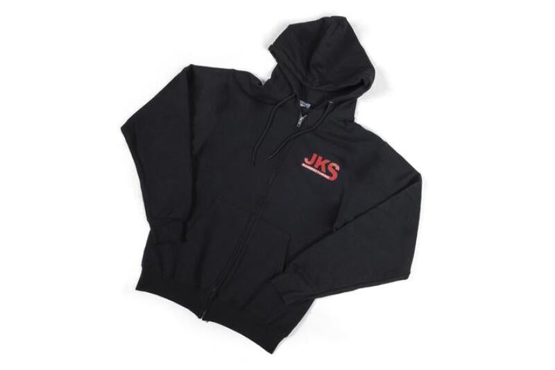 JKS Manufacturing Zippered Black Hoodie - 2XL