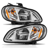 ANZO 2002-2014 Freightliner M2 LED Crystal Headlights Chrome Housing w/ Clear Lens (Pair)