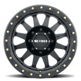 Method MR304 Double Standard 17x8.5 0mm Offset 8x6.5 130.81mm CB Matte Black Wheel