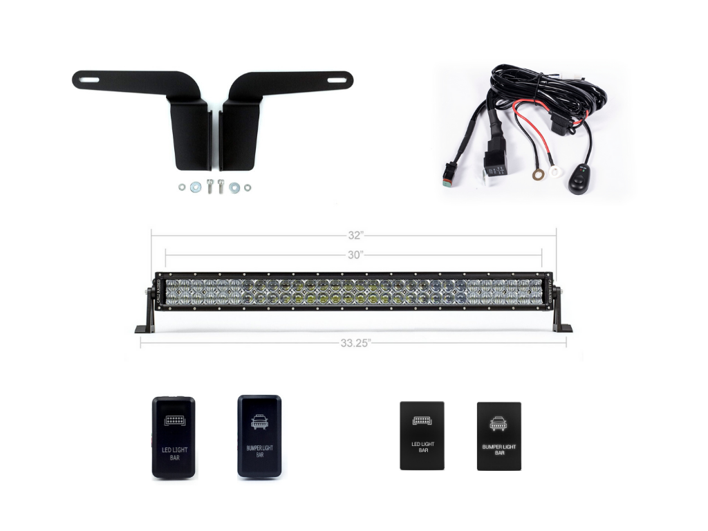 2003-2009 TOYOTA 4RUNNER 32" LOWER BUMPER FLUSH LED LIGHT BAR KIT