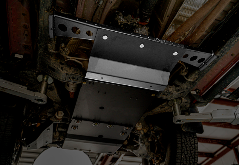 Cali Raised 16-23 Toyota Tacoma Transfer Case Skid Plate / Yes Manual Transmission / Steel / Raw