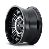 ION Type 144 20x9 / 8x170 BP / 18mm Offset / 125.2mm Hub Black/Machined Wheel