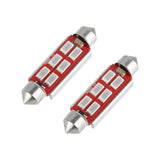 Oracle 44MM 6 LED 3-Chip Festoon Bulbs (Pair) - Red SEE WARRANTY