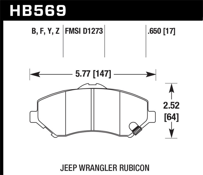 Hawk Performance Ceramic Street Brake Pads