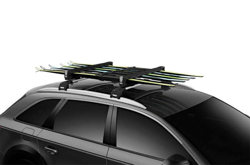 Thule SnowPack M Ski/Snowboard Rack - Black (Up to 4 Pair Skis/2 Snowboards)