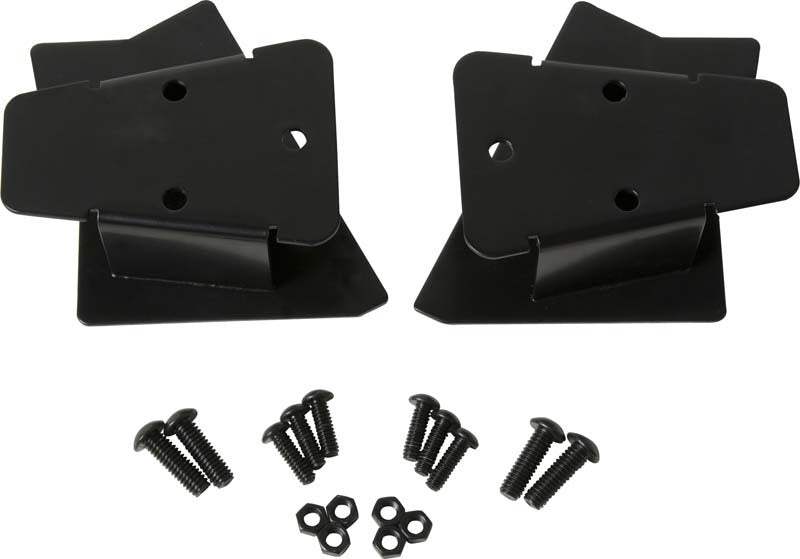 Kentrol 03-06 Jeep Wrangler TJ Mirror Relocation Bracket Pair - Powdercoat Black