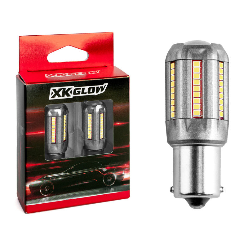 XK Glow 2pc White 1156 Auto Bulb