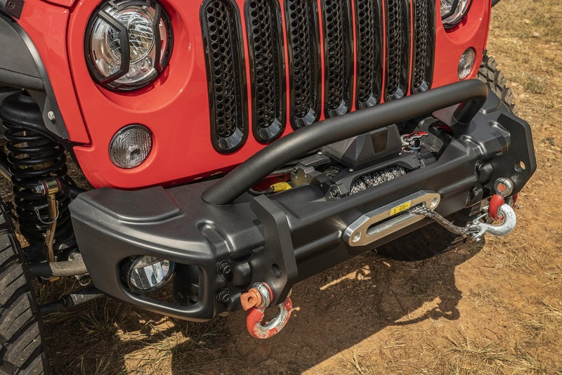 Rugged Ridge Arcus Front Bumper Tube Overrider Black JK