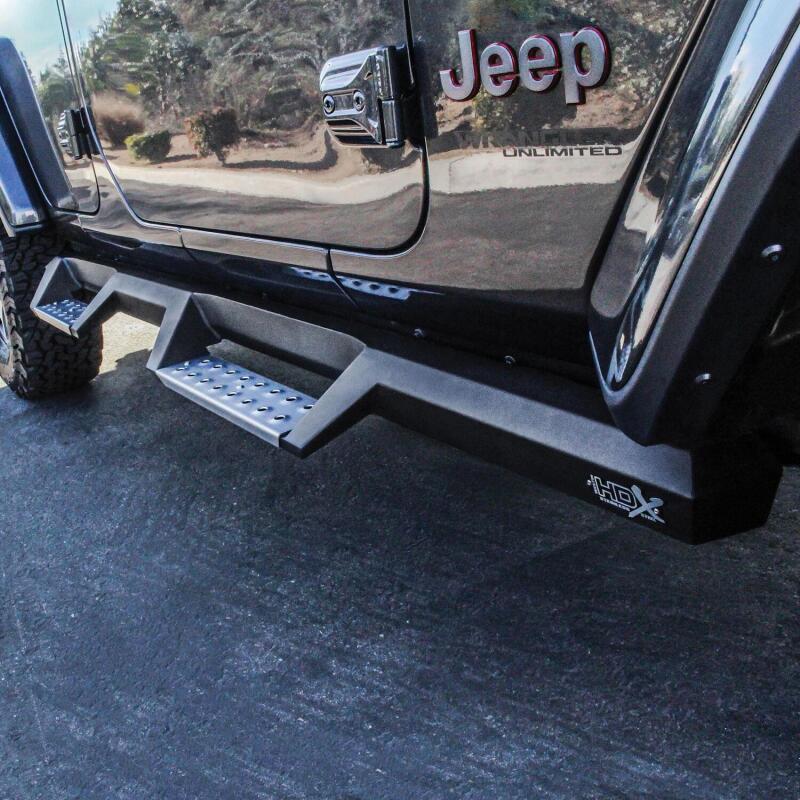 Westin/HDX 2018 Jeep Wrangler JL Unlimited Drop Nerf Step Bars - Textured Black