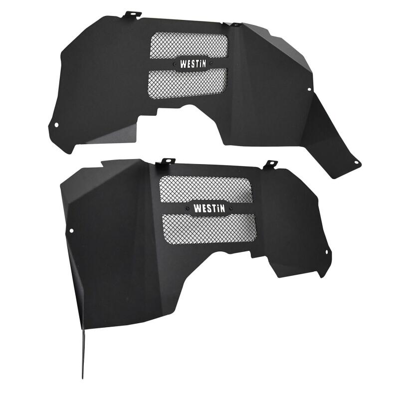 Westin 18-20 Jeep Wrangler JL Inner Fenders - Front - Textured Black