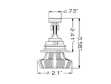 Oracle 9007 4000 Lumen LED Headlight Bulbs (Pair) - 6000K SEE WARRANTY