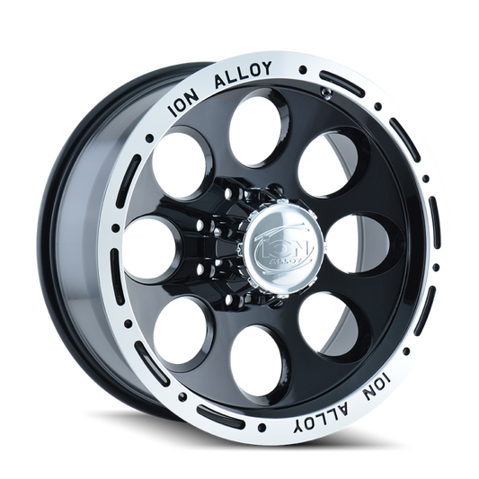 ION Type 174 15x10 / 5x114.3 BP / -38mm Offset / 83.82mm Hub Black/Machined Wheel