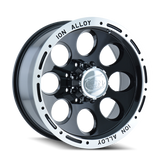 ION Type 174 16x10 / 5x114.3 BP / -38mm Offset / 83.82mm Hub Black/Machined Wheel