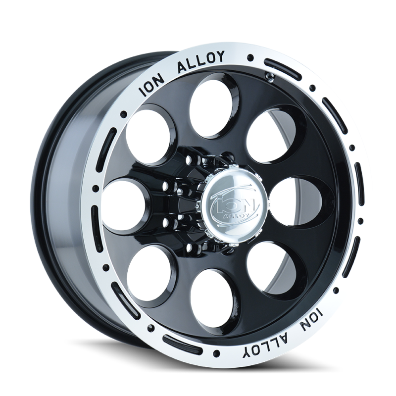 ION Type 174 16x10 / 8x165.1 BP / -38mm Offset / 130.8mm Hub Black/Machined Wheel