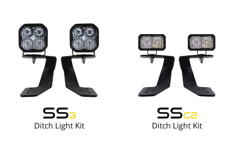 Diode Dynamics 18-21 Subaru Crosstrek Stage Series 2in LED Ditch Light Kit - Yellow Pro Combo