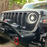 Oracle Oculus Bi-LED Projector Headlights for Jeep JL/Gladiator JT - Matte Blk - 5500K SEE WARRANTY