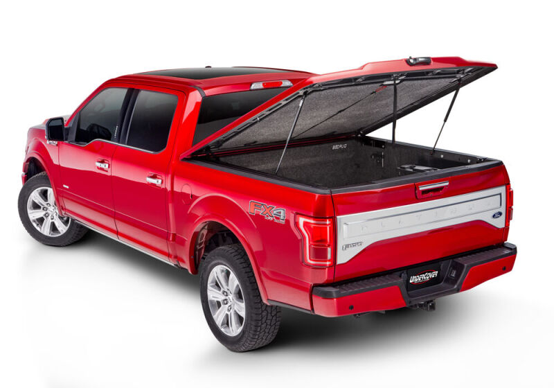 UnderCover 22-24 Toyota Tundra CC 5.5ft w/ Deck Rail Sys Elite LX Bed Cover - Platinum White Pearl