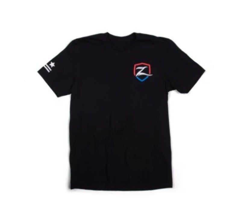 Zone Offroad Black Premium Cotton T-Shirt w/ Patriotic Zone Logos - XL