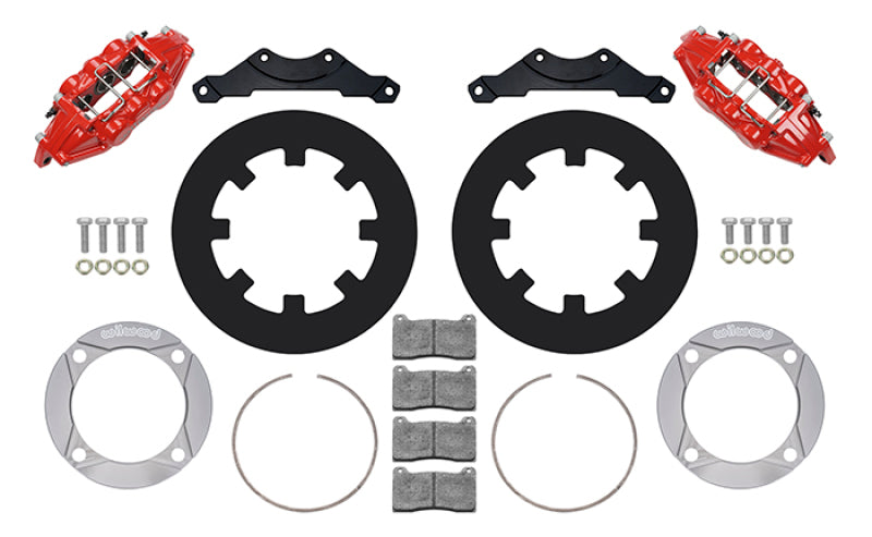 Wilwood 2014+ Polaris RZR XP 1000 Rear Kit 11.25in - Red