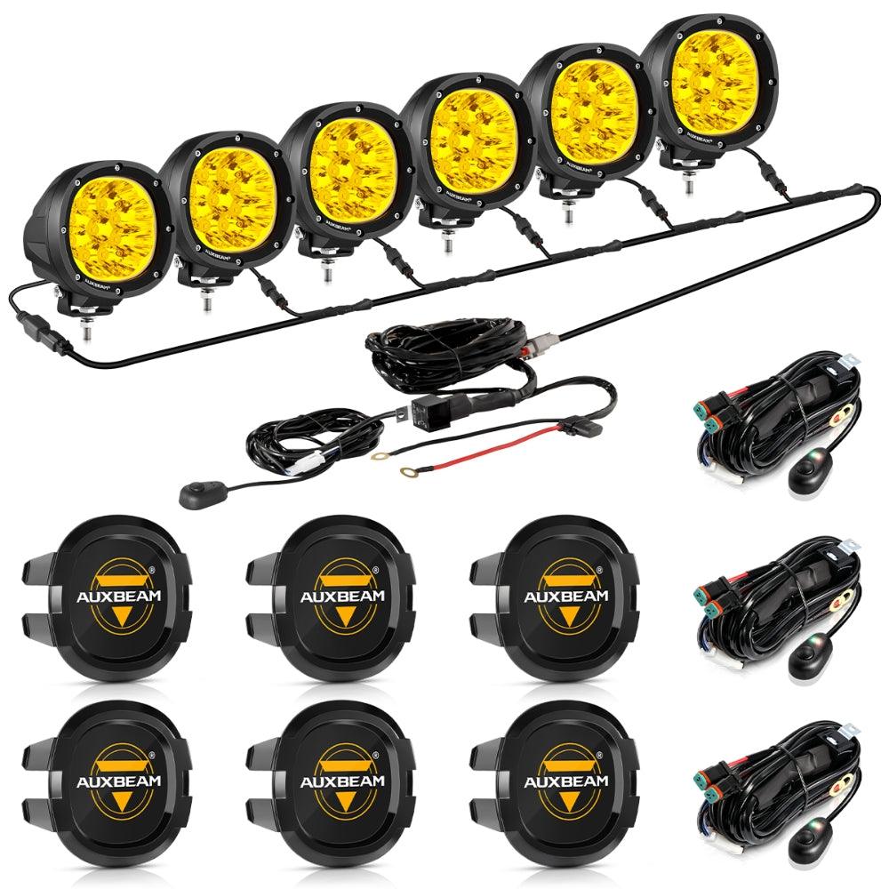 P4 Series | 4 Inch 90W Round LED Driving Lights Spot Amber Pod Lights