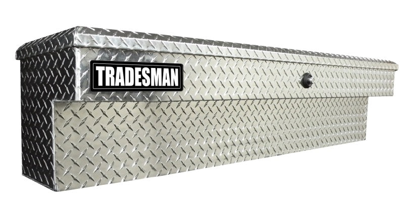 Tradesman Aluminum Side Bin Truck Tool Box w/Push Button (70in.) - Brite