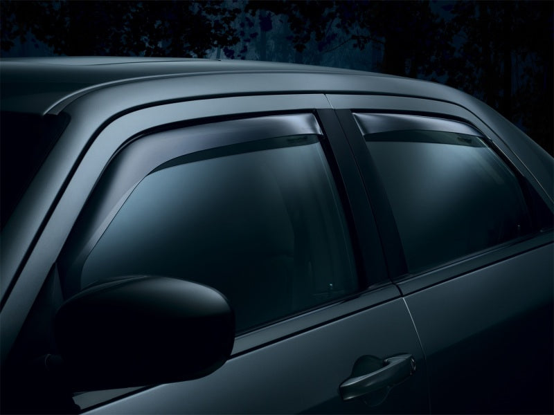 WeatherTech 07+ Toyota Tundra Double Cab Front and Rear Side Window Deflectors - Dark Smoke