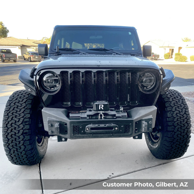 Go Rhino 07-20 Jeep Wrangler JL/JLU/JK/JKU/Gladiator JT Rockline Front Stubby Bumper