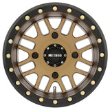 Method MR406 UTV Beadlock 14x10 5+5/-2mm Offset 4x156 132mm CB Method Bronze w/Matte Blk Ring Wheel