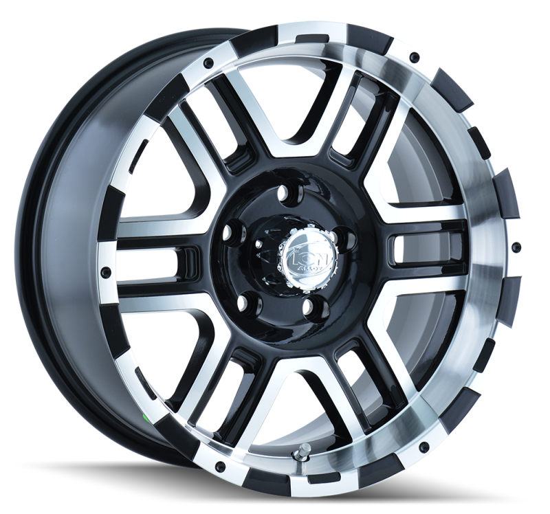 ION Type 179 16x8 / 5x127 BP / 10mm Offset / 83.82mm Hub Black/Machined Wheel