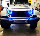 Oracle 7in High Powered LED Headlights - Black Bezel - ColorSHIFT No Controller SEE WARRANTY