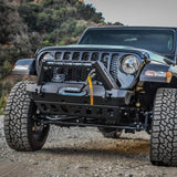 Westin 18-19 Jeep Wrangler JL Stubby Front Bumper - Textured Black