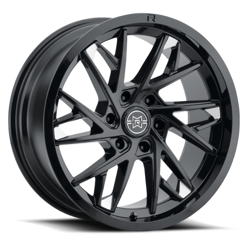 Method Raised MR801 20x10 / 6x5.5 BP / 10mm Offset / 106.25mm Bore - Gloss Black Milled Wheel