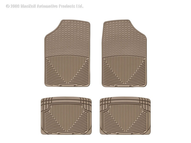 WT Rubber Mats - Rear - Tan