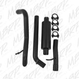 MBRP 12 Jeep Wrangler/Rubicon 3.6L V6 Cat Back Single Rear Exit Off-Road Black Exhaust