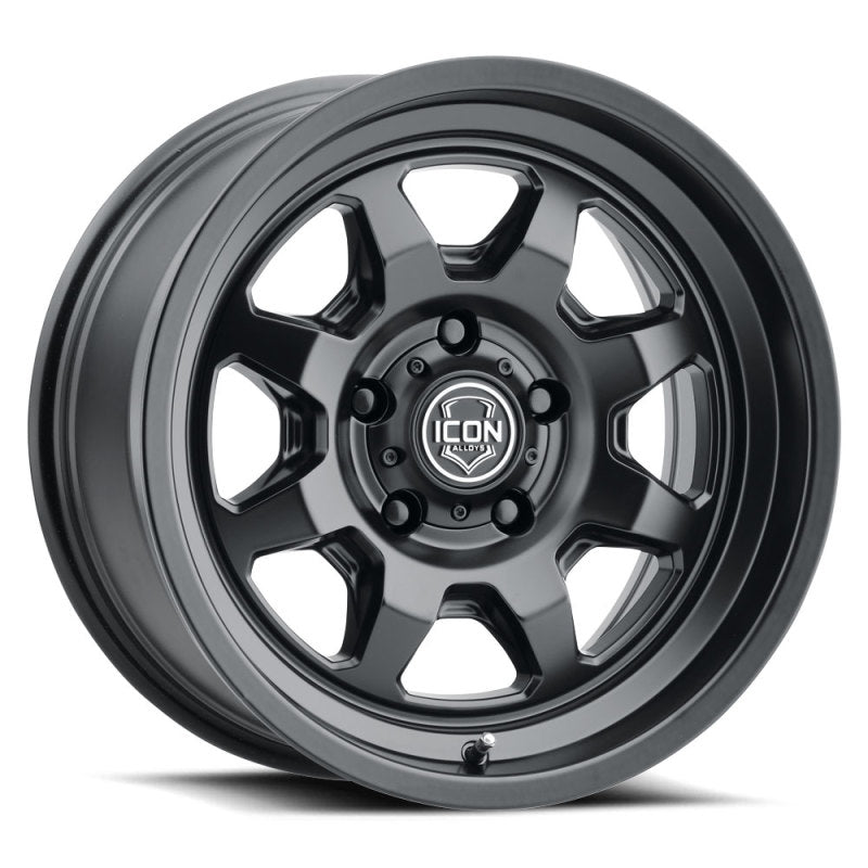 ICON Nuevo 17 X 8.5 5 X 4.5 0mm Offset 4.75in BS Satin Black