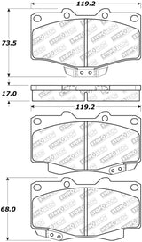 StopTech Street Select Brake Pads - Rear