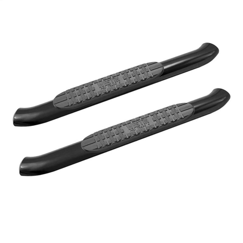 Westin 18-20 Jeep Wrangler JL 2DR PRO TRAXX 4 Oval Nerf Step Bars - Textured Black