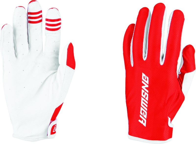 Answer Ascent Glove Red/White Youth - Medium