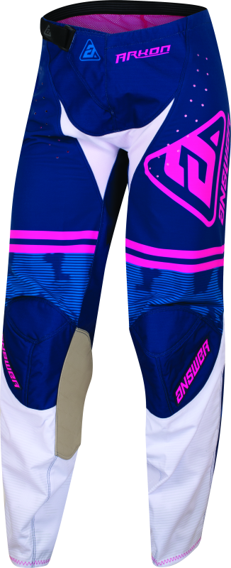 Answer 23 Arkon Trials Pant Blue/White/Magenta Youth Size - 20