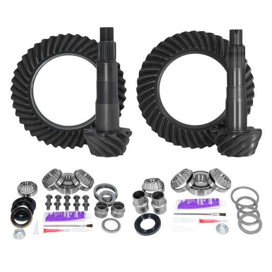 Yukon Ring & Pinion Gear Kit Front & Rear for Toyota 8.4/8IFS Diff (w/o Factory Locker) 5.29 Ratio