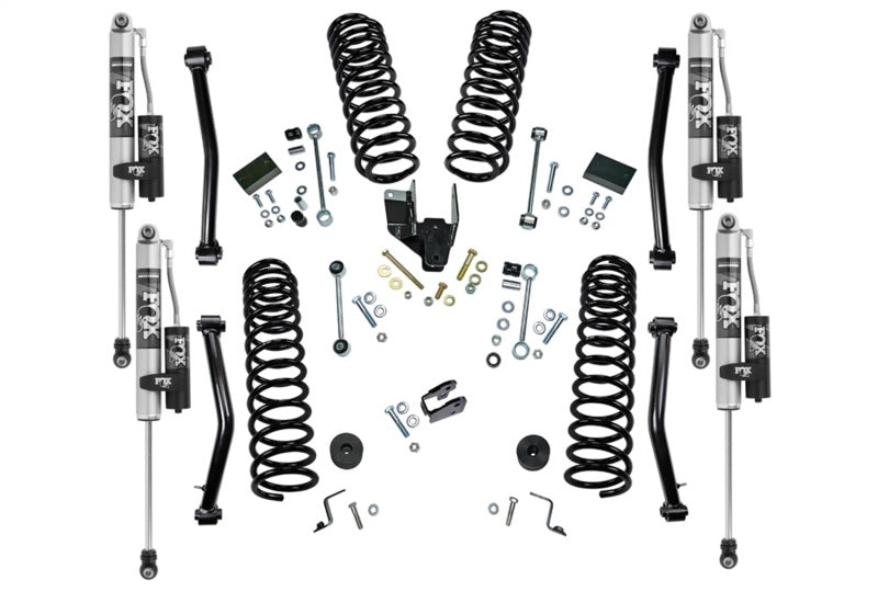 Superlift 18-22 Jeep Wrangler JLU (NO Mojave) 4WD 4in Dual Rate Coil Lift Kit w/Fox 2.0 Res Shocks