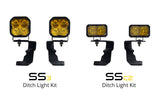 Diode Dynamics 15-21 Subaru WRX/STi Pro Stage Series 2in LED Ditch Light Kit - Yellow Combo