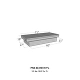 Westin/Brute Full Lid Size XOver Xtra Wide - Aluminum