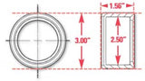 SPC Performance Weld-In Ring Kit 2.50 in. ID