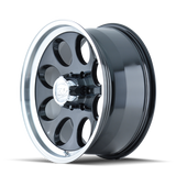 ION Type 171 15x10 / 5x114.3 BP / -38mm Offset / 83.82mm Hub Black/Machined Wheel