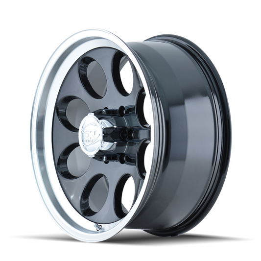 ION Type 171 15x8 / 6x139.7 BP / -27mm Offset / 106mm Hub Black/Machined Wheel