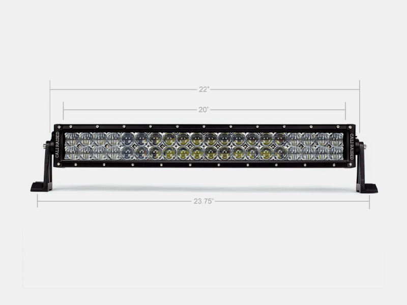 Cali Raised 22 Dual Row 5D Optic Osram Led Bar - Spot